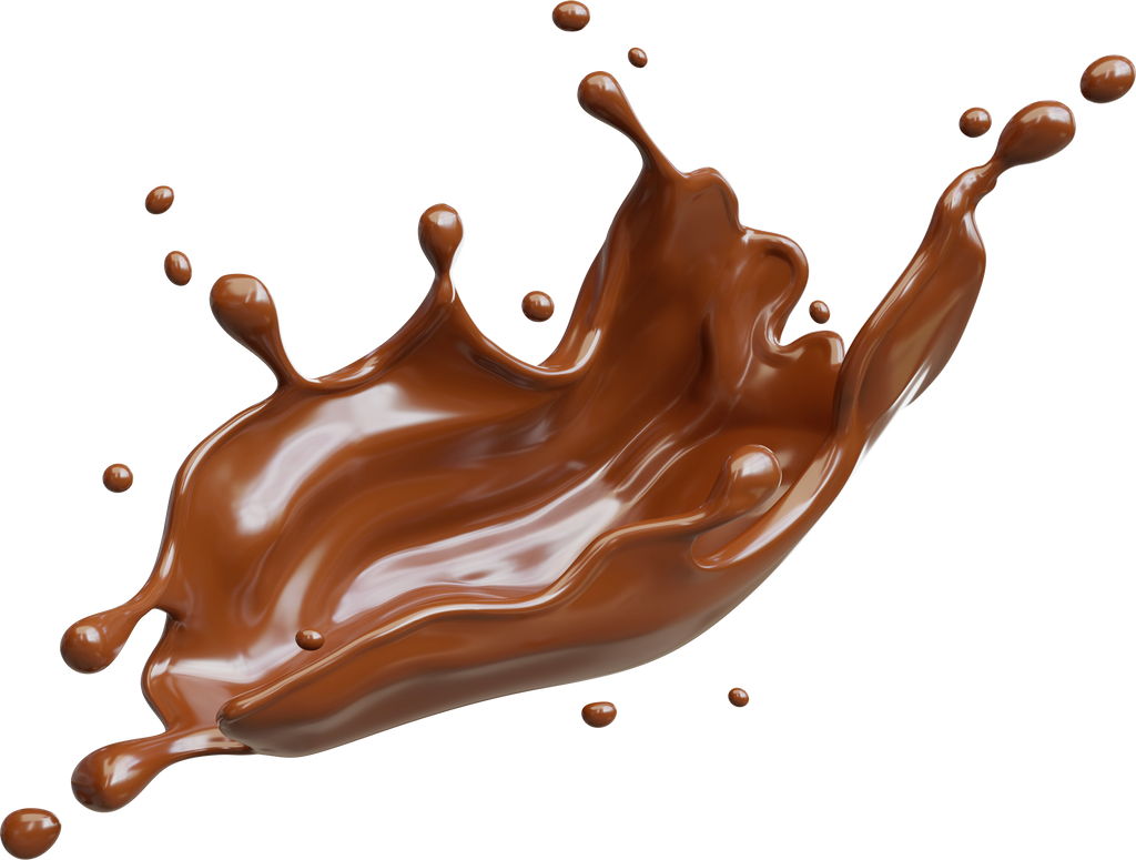 Chocolate Splashing isolated